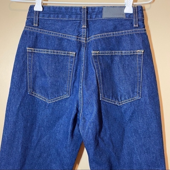 Nwt Carmar Sebastian High Waisted Raw Hem Jeans - Picture 6 of 12